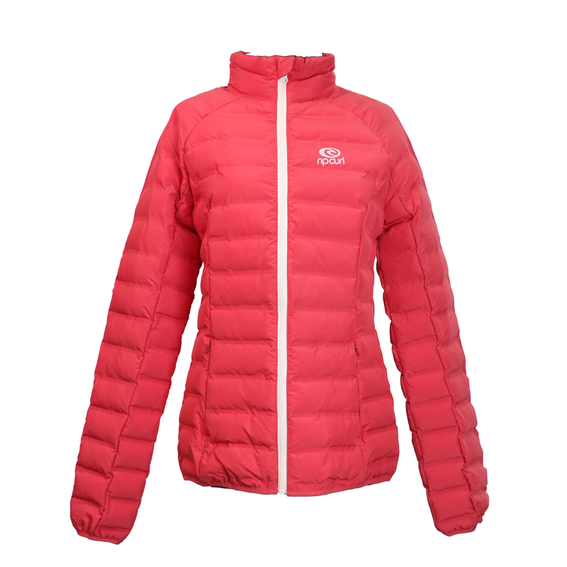 Channel Fabric Medium Puffer Coats Women Winter Jacket.webp